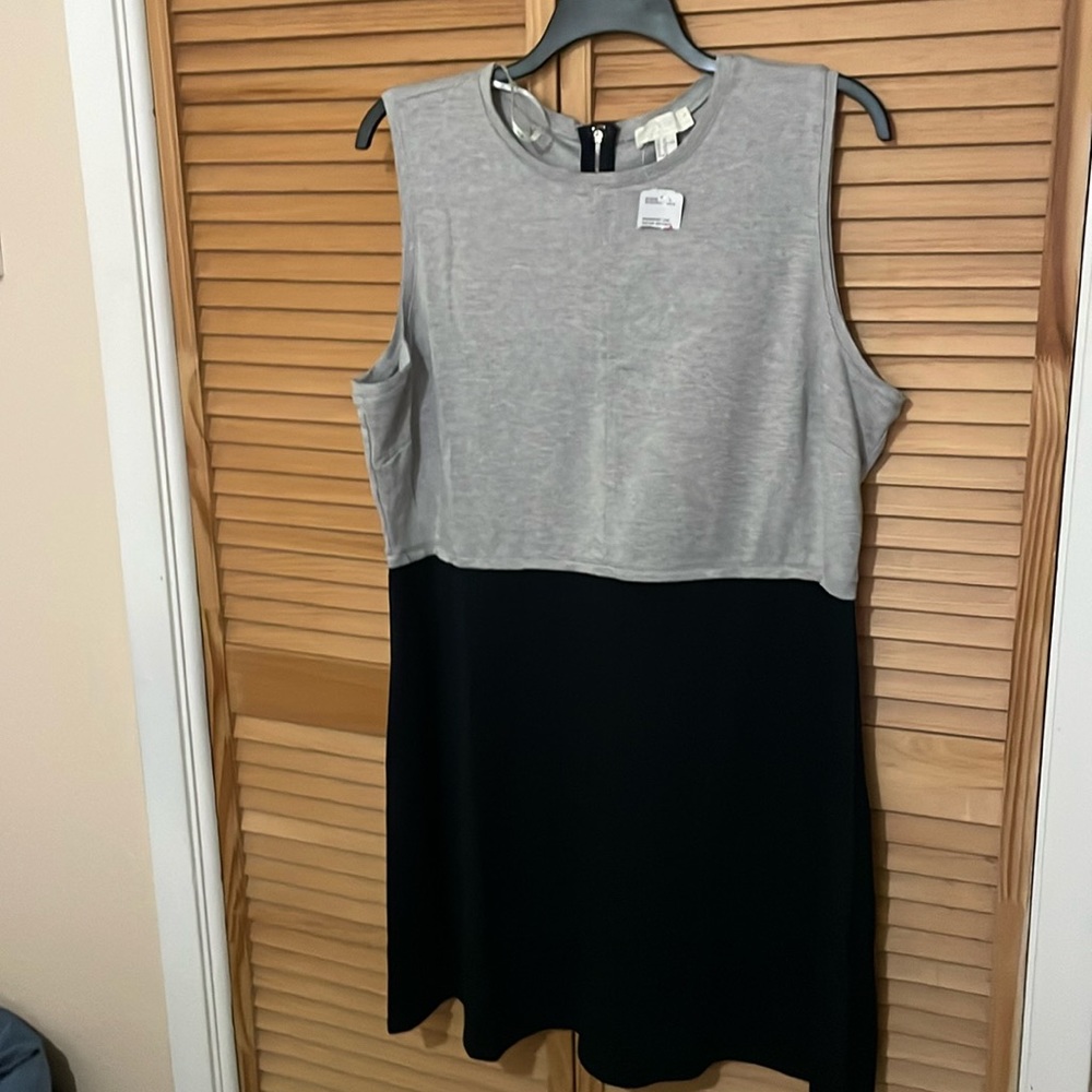 Plus Size Forever 21 gray and dark blue dress